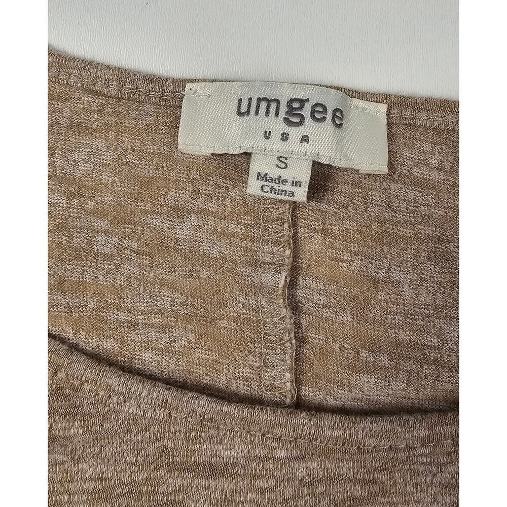 Umgee USA sz S neutral beige lace trim tunic top EUC 1/2 sleeve coquette EUC - Picture 5 of 7